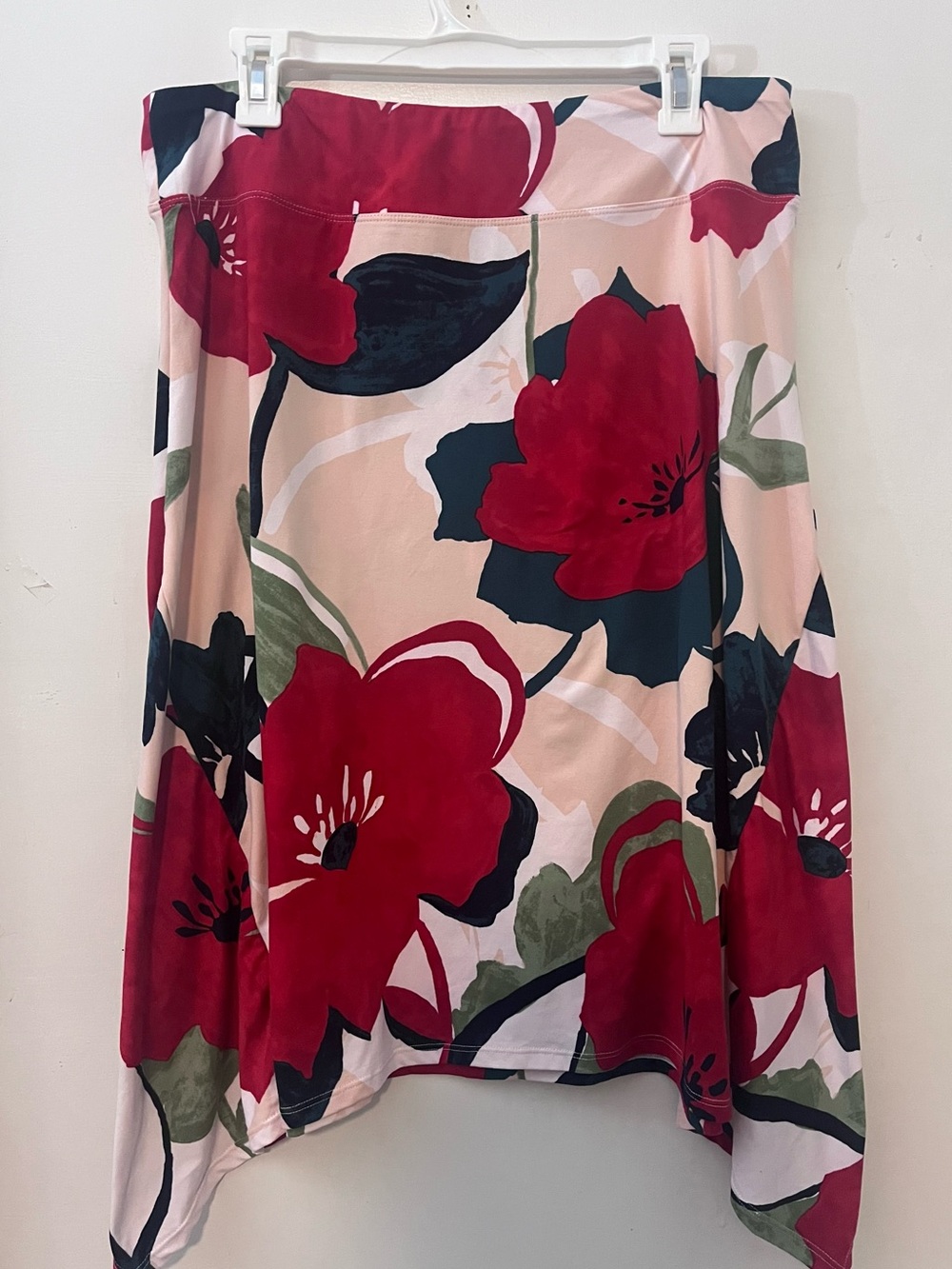 Cuddl Duds Floral A-Line Midi Skirt